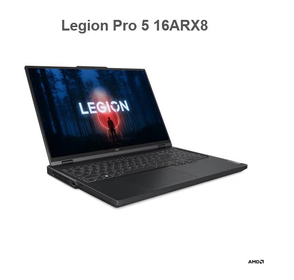 Лаптоп Lenovo Legion Pro 5 16ARX8, 16.0" (40.64 cm), WQXGA, WQXGA 500N 240Hz, AMD Ryzen 7 7745HX 8C (3.6/5.1GHz, 32M), NVIDIA RTX 4070 8GB GDDR6 DLSS 3, 32GB DDR5, 1TB SSD, Free DOS