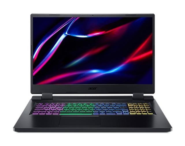Лаптоп Acer Nitro 5, AN517-55-7027, Core i7-12700H(3.50GHz up to 4.70GHz, 24MB), 17.3” (2560x1440) IPS, 165Hz, 16GB DDR4 3200MHz (1 slot free), 1024GB PCIe SSD, RTX 3070Ti 8GB GDDR6, Wi-Fi 6ax, BT 5.1, HD Mic&Cam, RGB Backlit KB, No OS, Black