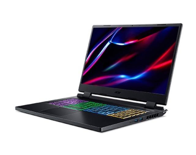 Лаптоп Acer Nitro 5, AN517-55-7027, Core i7-12700H(3.50GHz up to 4.70GHz, 24MB), 17.3” (2560x1440) IPS, 165Hz, 16GB DDR4 3200MHz (1 slot free), 1024GB PCIe SSD, RTX 3070Ti 8GB GDDR6, Wi-Fi 6ax, BT 5.1, HD Mic&Cam, RGB Backlit KB, No OS, Black
