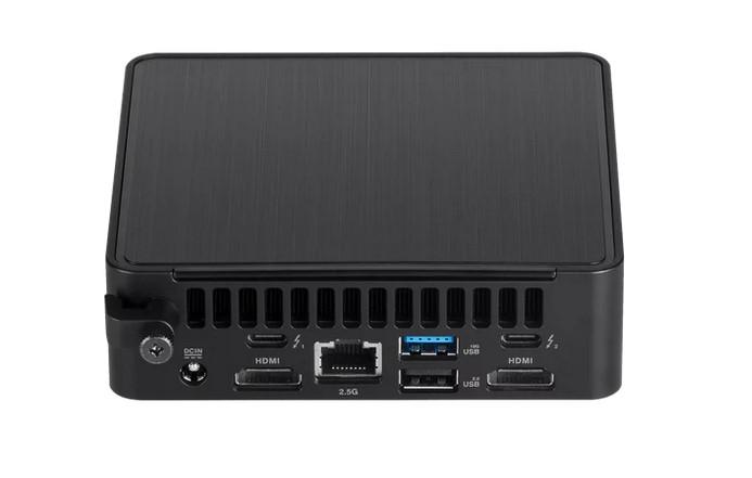 Kомпютър ASUS NUC 14 Pro Slim Kit RNUC14RVKU500000I Barebone, Intel Core Ultra 5 125H 14C (1.2/4.5GHz, 18 MB Cache), Intel Arc Graphics, 2x SO-DIMM DDR5, 2x M.2 NVMe SSD slots, 1x SATA 2.5" slot, LAN, Wi-Fi 6E, Bluetooth, 2x Thunderbolt 4