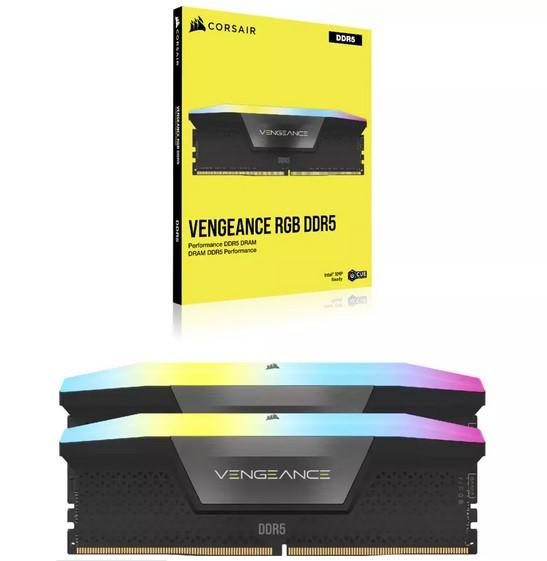 Памет Corsair Vengeance RGB, 32GB (2x16GB) DDR5 5600MHz, CL36, 1.25V