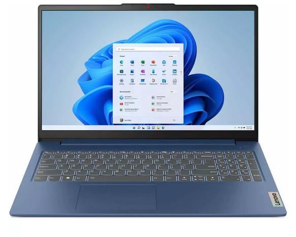 Лаптоп Lenovo IdeaPad Slim 3 15ABR8, AMD Ryzen 7 7730U 8C (2.0/4.5GHz, 16MB), 15.6" (39.62cm) Full HD IPS Anti-Glare Display, 16GB DDR4, 512GB SSD NVMe, 1x USB 3.2 Gen 1 Type-C, Free DOS