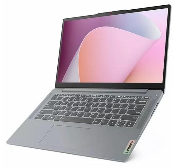 Лаптоп Lenovo IdeaPad Slim 3 14ABR8, AMD Ryzen 7 7730U 8C (2.0/4.5GHz, 16MB), 14" (35.56cm) Full HD Anti-Glare, 16GB DDR4, 512GB SSD NVMe, 2x USB 3.2 Gen 1, Free DOS