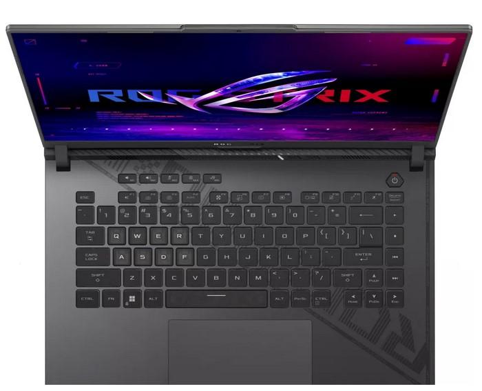 Лаптоп Asus ROG Strix G16 G614JV-N4071W, Intel Core i7-13650HX 14C (2.6/4.9GHz, 30MB Cache), 16" (40.64cm) WQXGA IPS 240Hz Anti-Glare Display, NVIDIA RTX 4060 8GB, 16GB DDR5, 1TB SSD, 1x Thunderbolt 4, Windows 11 Home