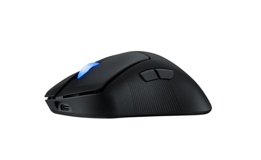 Геймърска мишка ASUS P714 ROG Keris II Ace, Wireless/Bluetooth/USB, 42 000 dpi, черен