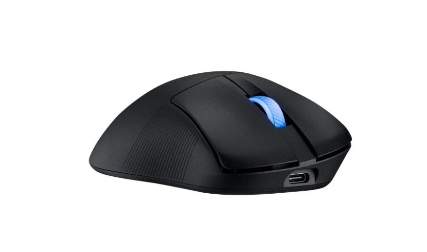 Геймърска мишка ASUS P714 ROG Keris II Ace, Wireless/Bluetooth/USB, 42 000 dpi, черен