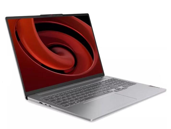 Лаптоп Lenovo IdeaPad Pro 5 16AHP9, AMD Ryzen 5 8645HS 6C (4.3/5.0GHz, 16MB), 16" (40.64cm) 2K OLED 120Hz 400nits Glare Display, NVIDIA GF RTX 3050 6GB, 16GB LPDDR5X, 512GB SSD NVMe, 1x USB4, 1x USB 3.2 Gen 2 Type-C, Free DOS