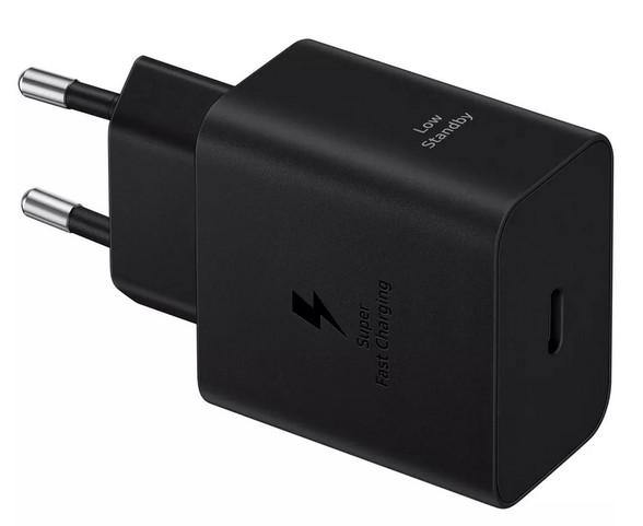 Зарядно устройство Samsung Power Adapter 2024, USB-C (ж), 5V/3A, черно, 45W