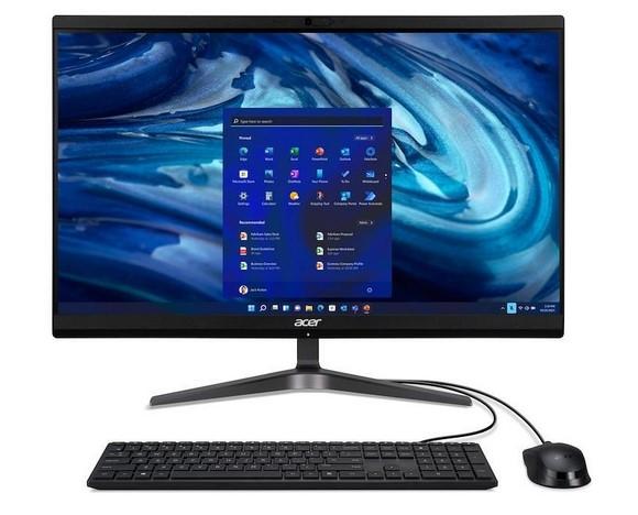 Компютър ACER ALL-IN-ONE Veriton Z2514G, Intel Core i5-1335U 10C (1.3/4.6GHz, 12M Cache), 23.8" (60.45 cm) Full HD, 16GB DDR4, 1TB SSD, Free DOS, Мишка и клавиатура