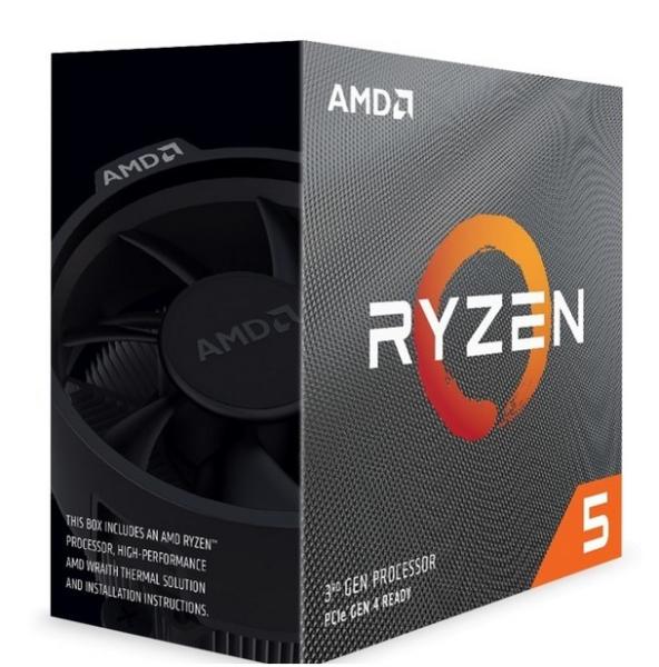 Процесор AMD Ryzen 5 3600 6C (3.6/4.2GHz, 32MB Cache), AM4, 65W, с охлаждане