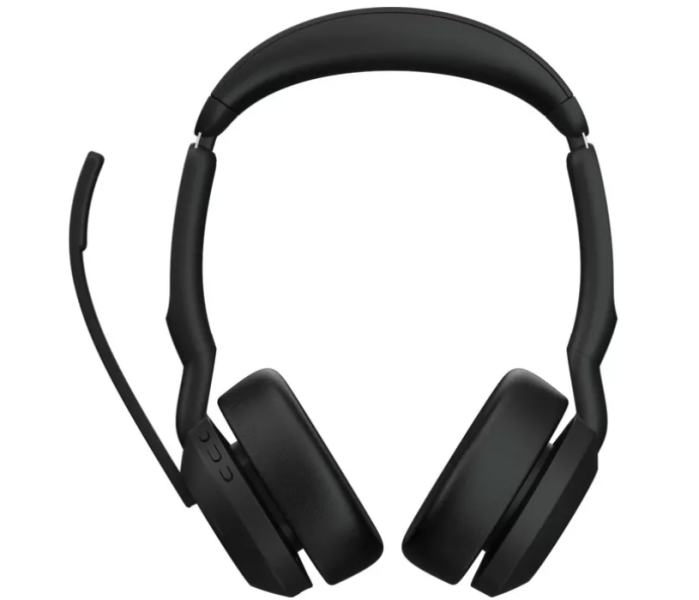 Слушалки Jabra Evolve2 55, Link380c USB-C Bluetooth адаптер, микрофон, черни