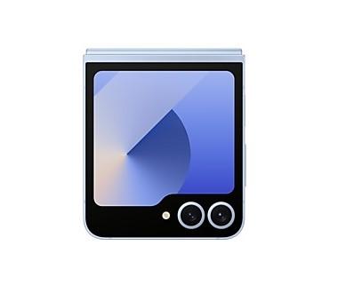 Смартфон Samsung Galaxy Z Flip6 Blue, поддържа 2 sim карти, 6.7" (17.01 cm) Foldable Dynamic AMOLED 2X 120Hz дисплей, осемядрен Snapdragon 8 Gen 3 3.39GHz, 12GB RAM, 512GB Flash памет, 50 + 12 & 10 Mpix камери, Android