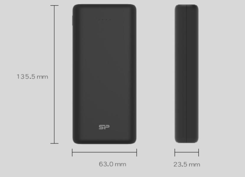 Външна батерия Silicon Power C20QC, 20 000 mAh, Бял 