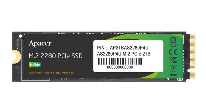 Apacer 1TB  SSD M.2 NVMe PCIe AS2280P4U