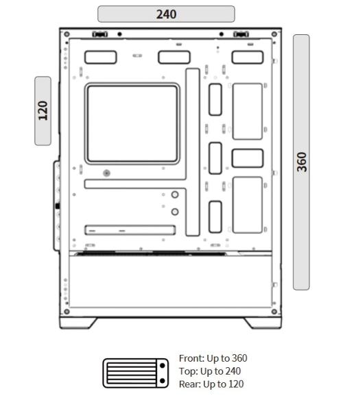 Кутия Xigmatek Gaming X II BK, EN42850, 1x USB 3.0, 2x USB 2.0, HD Audio, E-ATX, ATX, M-ATX, Mini-ITX