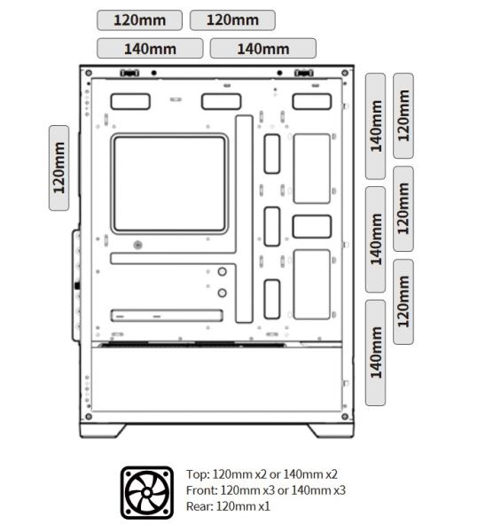 Кутия Xigmatek Gaming X Arctic EN42867, Full Tower, 1x USB 3.0, 2x USB 2.0, HD Audio, ARGB Control PCB, E-ATX, ATX, M-ATX, Mini-ITX, бяла