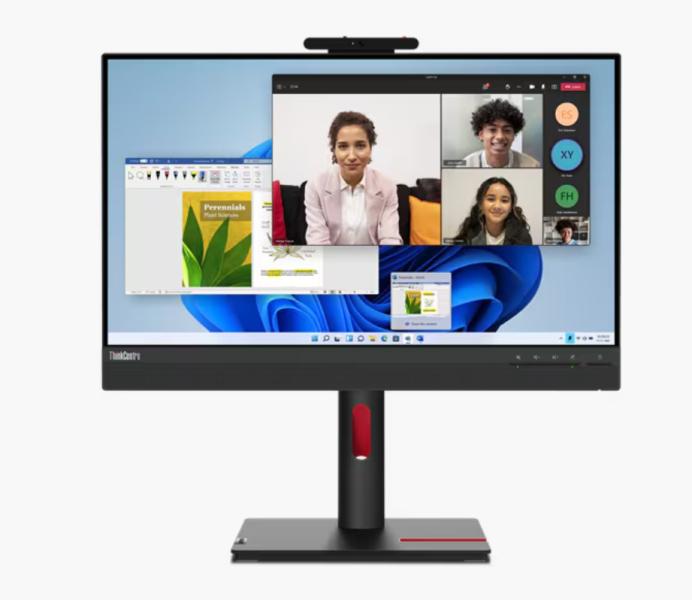 Монитор Lenovo ThinkCentre Tiny-In-One 24 Gen 5, 23.8" (60.45cm) IPS панел, Full HD, 4ms, 250cd/m2, камера FHD 1080p, HDMI, DP, USB Hub