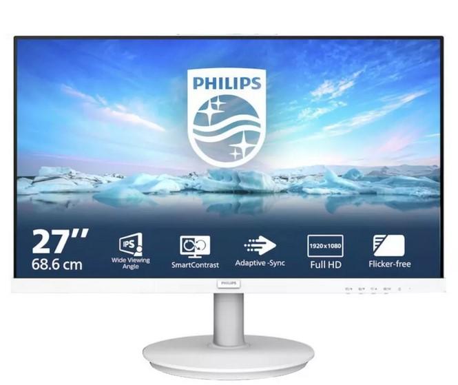 Монитор Philips 271V8AW/00, 27" (68.58cm) IPS, 75Hz, Full HD, 4ms, 250cd/m2, HDMI, VGA