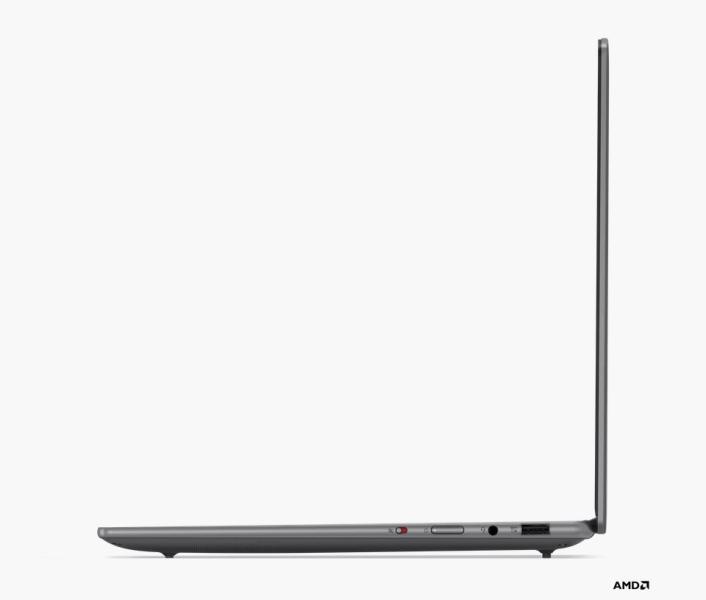 Лаптоп Lenovo Yoga Pro 7 14ASP9, AMD Ryzen AI 9 365 10C (2.0/5.0GHz, 24MB Cache), 14.5" (36.83cm) WQXGA OLED 400nits 120Hz Glare Display, (HDMI), 32GB LPDDR5X, 1TB SSD NVMe, 1x USB4, 1x USB 3.2 Gen 2 Type-C, Windows 11 Home