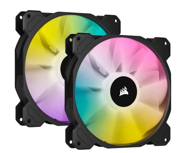 Вентилатор Corsair SP Series, SP140 RGB ELITE, Dual Pack 140mm RGB LED Fan with AirGuide