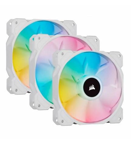 Вентилатор Corsair SP Series, White SP120 RGB ELITE, Triple Pack 120mm RGB LED Fan with AirGuide