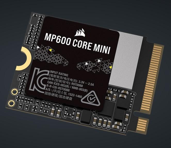 Corsair MP600 CORE MINI 1TB PCIe 4.0 (Gen4) x4 NVMe M.2 SSD