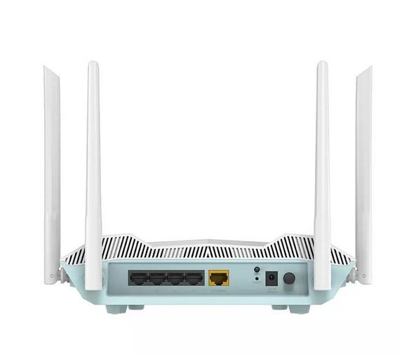 Рутер D-Link EAGLE PRO AI AX3200 Smart Router R32/E, 3200Mbps, 2.4GHz (800 Mbps) / 5GHz (2402 Mbps), Wireless AX, 4x 10Base-T/100Base-TX/1000Base-T, 1x 10Base-T/100Base-TX/1000Base-T