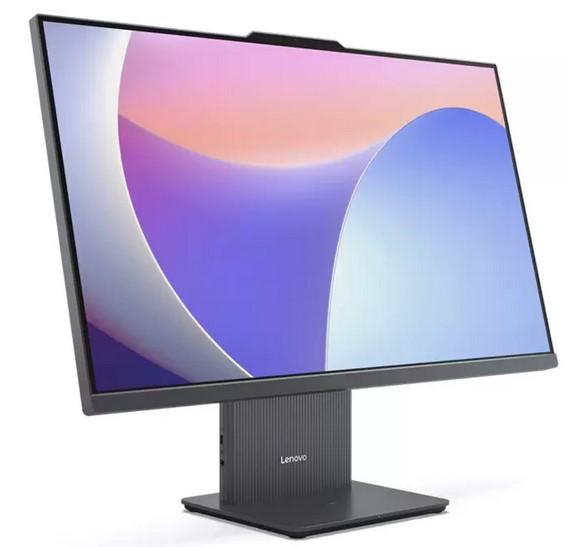 Компютър Lenovo IdeaCentre AIO 24IRH9, Intel Core i3-1315U 6C (1.2/4.5GHz, 10MB Cache), 23.8" (60.45cm) Full HD IPS 100Hz Anti-Glare Touchscreen,  16GB DDR5, 512GB SSD NVMe, HDMI, 1x USB 3.2 Gen 2 Type-C, Free DOS, Luna Grey