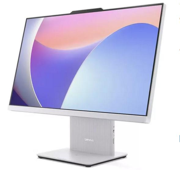 Компютър Lenovo IdeaCentre AIO 24IRH9, Intel Core i3-1315U 6C (1.2/4.5GHz, 10MB Cache), 23.8" (60.45cm) Full HD IPS 100Hz Anti-Glare Touchscreen,  16GB DDR5, 512GB SSD NVMe, HDMI, 1x USB 3.2 Gen 2 Type-C, Free DOS, Cloud Grey