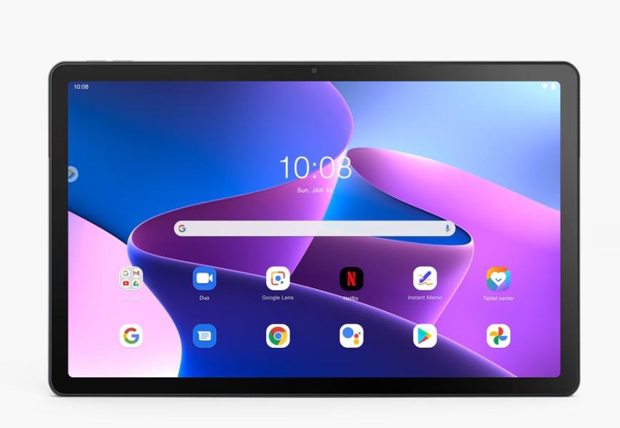 Таблет  LENOVO Tab M10 Plus G3, Qualcomm Snapdragon SDM680 8C (1.9/2.4 GHz), 10.61" (26.95cm) IPS 400nits, Multi-touch, 6GB  LPDDR4x, 128GB uMCP, Front 8.0MP / Rear 8.0MP, Wi-Fi 5 + BT5.1, 4G LTE, GPS, 1x USB-C