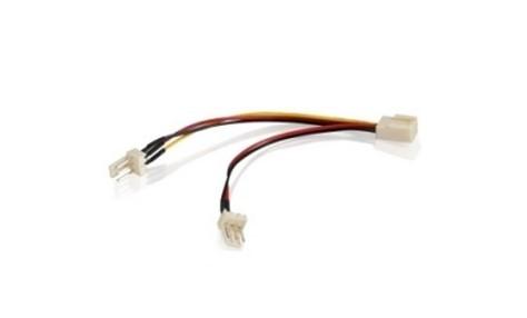 Кабел VCom Y-Splitter 3pin-2x3pin, за вентилатор, 0.30cm