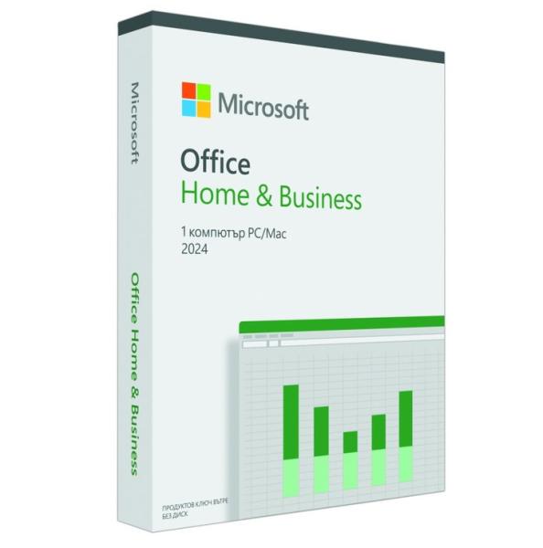 Програмен продукт Microsoft Office Home and Business 2024 English EuroZone Medialess