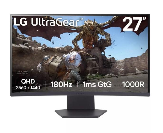 Монитор LG 32GS60QC-B, 31.5" (80.01cm) VA панел, 180Hz, QHD, 1ms, HDR10, 300cd/m2, HDMI, DP