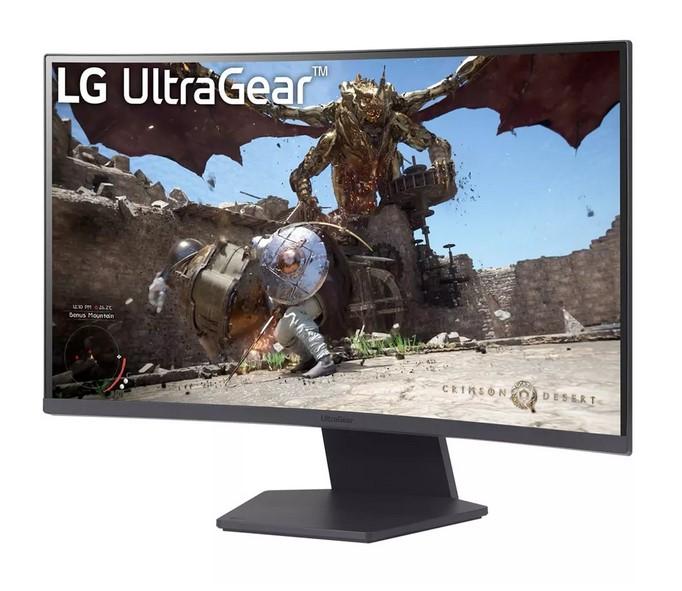 Монитор LG 32GS60QC-B, 31.5" (80.01cm) VA панел, 180Hz, QHD, 1ms, HDR10, 300cd/m2, HDMI, DP