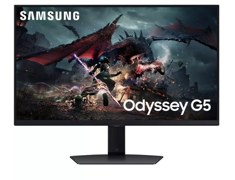 Монитор Samsung Odyssey LS27DG500EUXEN, 27" (68.58cm) IPS панел, 180Hz, QHD, 1ms, Mega Infinity DCR, HDR10, 350cd/m2, HDM, DisplayPort, USB