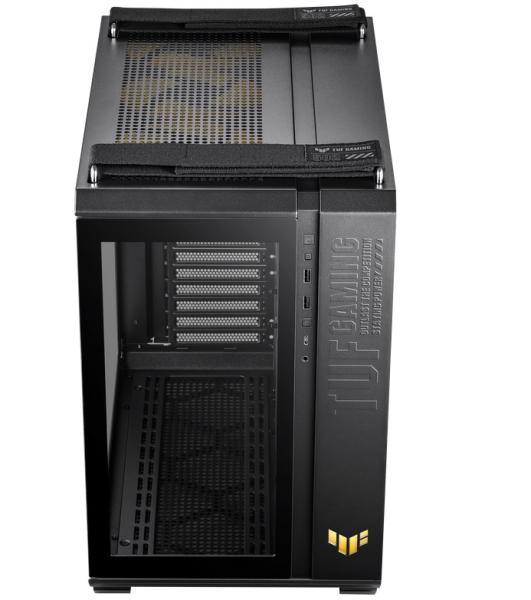 Кутия ASUS TUF GAMING GT502 PLUS TG ARGB BLACK, Mid tower, 2 x USB 3.2, 1 x USB-C 3.2, ATX/microATX/Mini-ITX