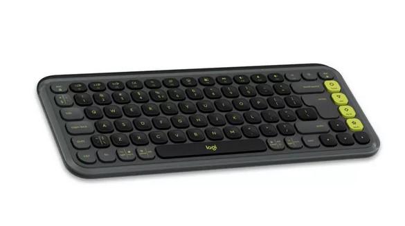 Клавиатура Logitech POP Icon Keys Graphite & Green, Bluetooth, 4 програмируеми клавиша