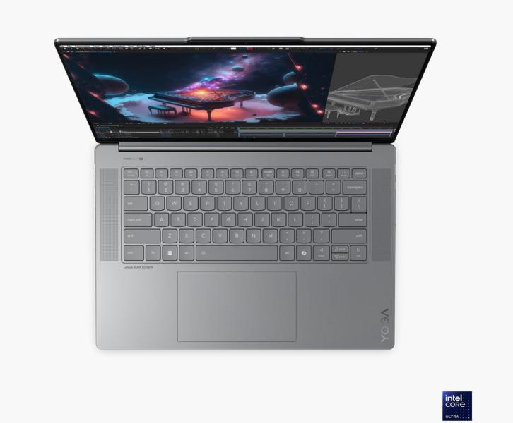 Лаптоп Lenovo Yoga Slim 7 15ILL9,  Intel Core Ultra 7 258V 8C (2.2/4.8GHz, 12 MB Cache), 15.3" (38.86cm) WQXGA+ IPS 500nits 120Hz Dolby Vision Touch Glare Display, 32GB LPDDR5x, 1TB SSD NVMe, 2x Thunderbolt 4, HDMI, Windows 11 Home