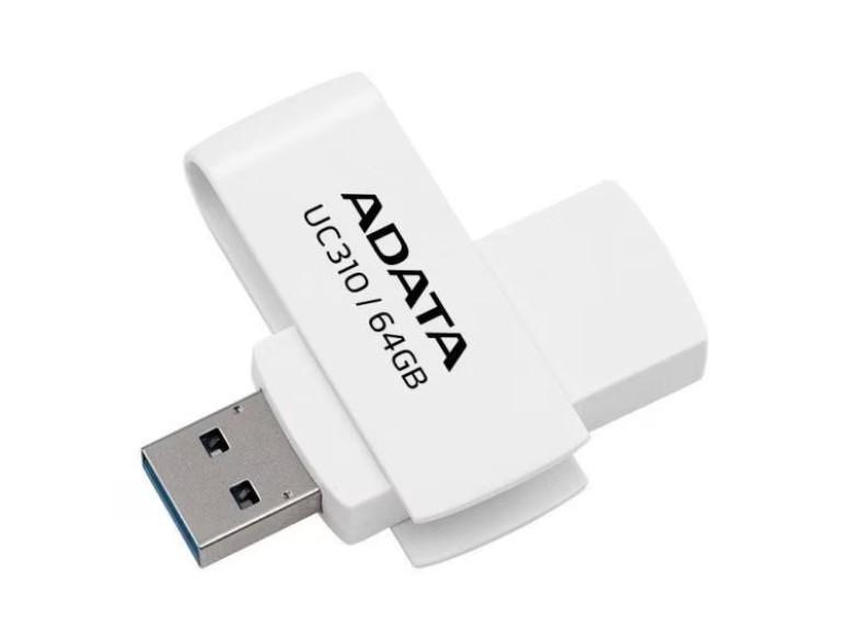 USB памет ADATA UC310 64GB, USB 3.2 Gen1, WHITE