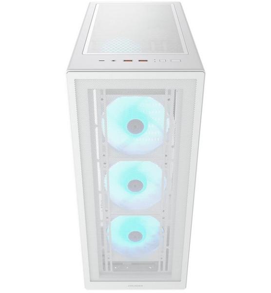 Кутия COUGAR MX220 RGB White, Mid Tower, 2 x USB 3.0, 1 x USB Type-C, Mini ITX / Micro ATX / ATX