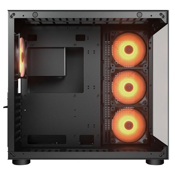 Кутия COUGAR FV150 RGB, Mid Tower, 2 x USB 3.0, 1 x USB Type-C 3.2, Mic x 1 / Audio x 1, Mini ITX / Micro ATX / ATX