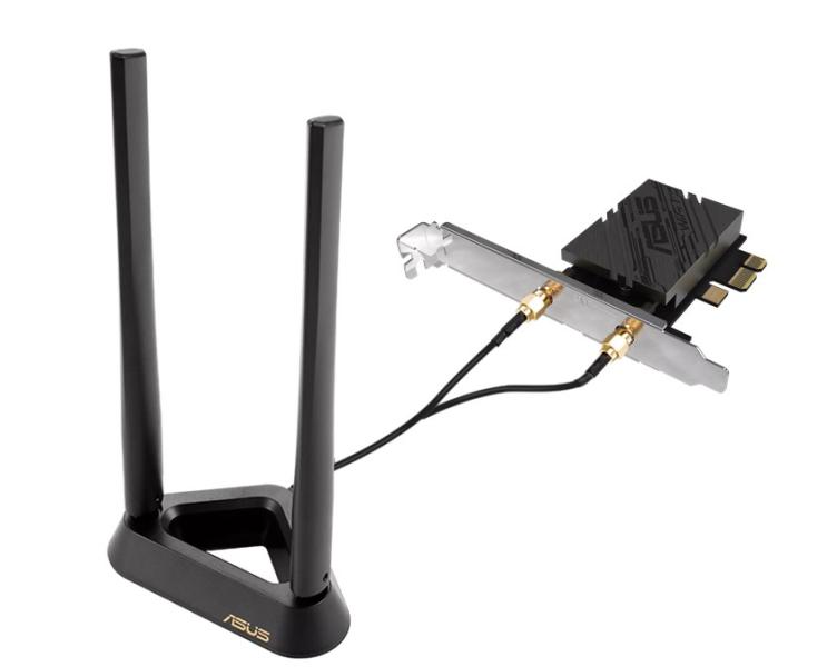 Безжична мрежова карта ASUS BE92BT WiFi 7, PCI-E, Bluetooth 5.4, 688 Mbps+ 2882 Mbps+ 5764 Mbps