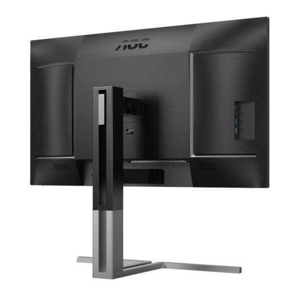 Монитор AOC U27U3CV, 27" (68.58cm) IPS WLED, 4К/UHD, 60Hz, 4ms, 350cd/m2, USB, USB-C, LAN, HDMI, DP