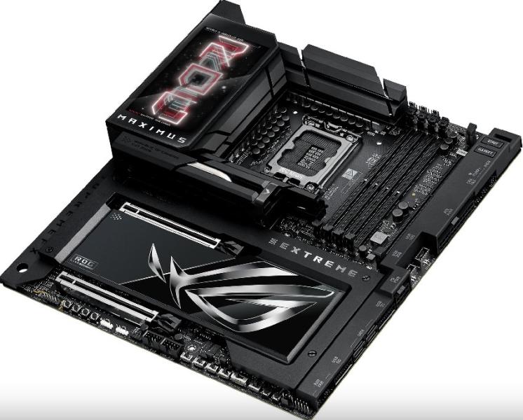 Дънна платка ASUS ROG MAXIMUS Z890 EXTREME, LGA1851, 4 X DDR5, PCI-E 5.0, 4 x SATA 6Gb/s, 6 x M.2 Slots, Wi-Fi 7, Bluetooth 5.4, HDMI, E-ATX