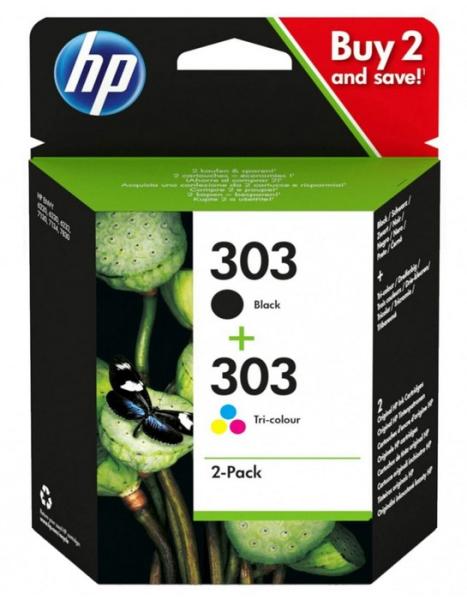 Консуматив HP 303 2-pack Black/Tri-color Original Ink Cartridge (3YM92AE#301)