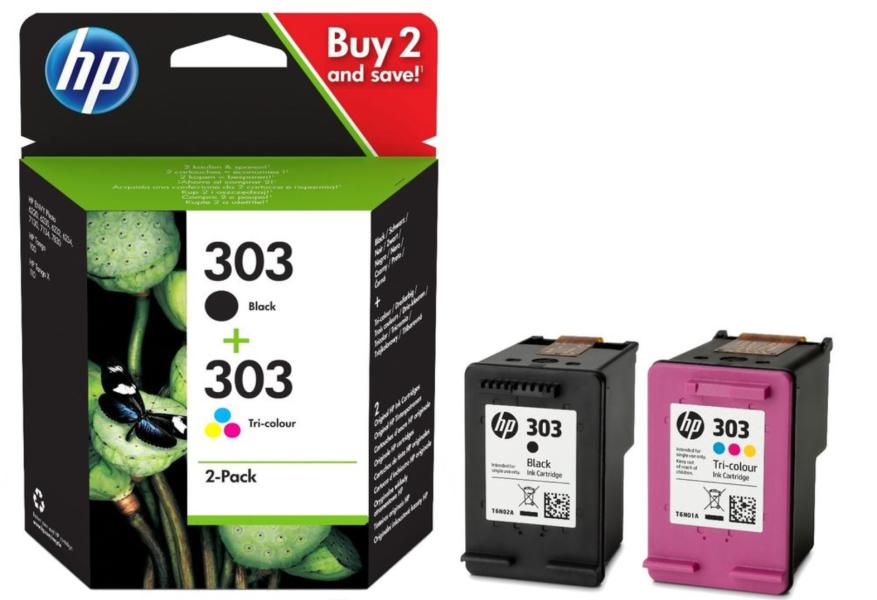 Консуматив HP 303 2-pack Black/Tri-color Original Ink Cartridge (3YM92AE#301)