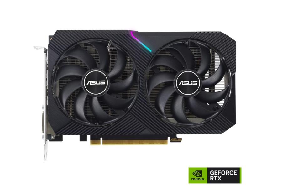 Видео карта ASUS Dual GeForce RTX 3050 OC Edition 8GB GDDR6, 128-bit, DVI, HDMI, DP