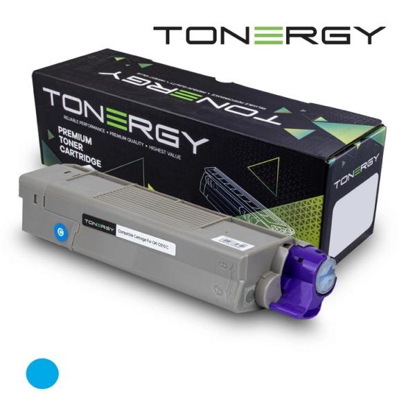 Tonergy съвместима Тонер Касета Compatible Toner Cartridge OKI C610cdn, MC560, Cyan, 6k