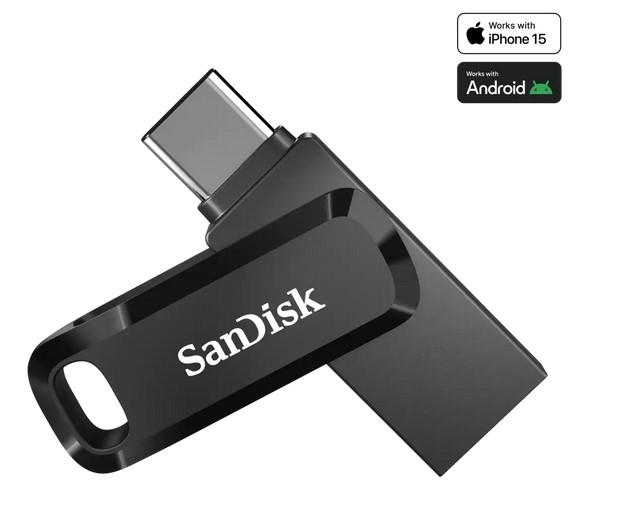 Памет SanDisk Ultra Dual Drive Go 512GB USB Flash Drive, USB Type-C 3.1/USB Type-A, черна, OTG