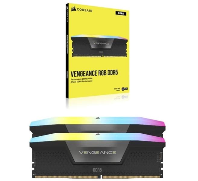 Памет Corsair VENGEANCE RGB, 32GB (2x16GB), DDR5 4800MHz, CL36 , 1.25V